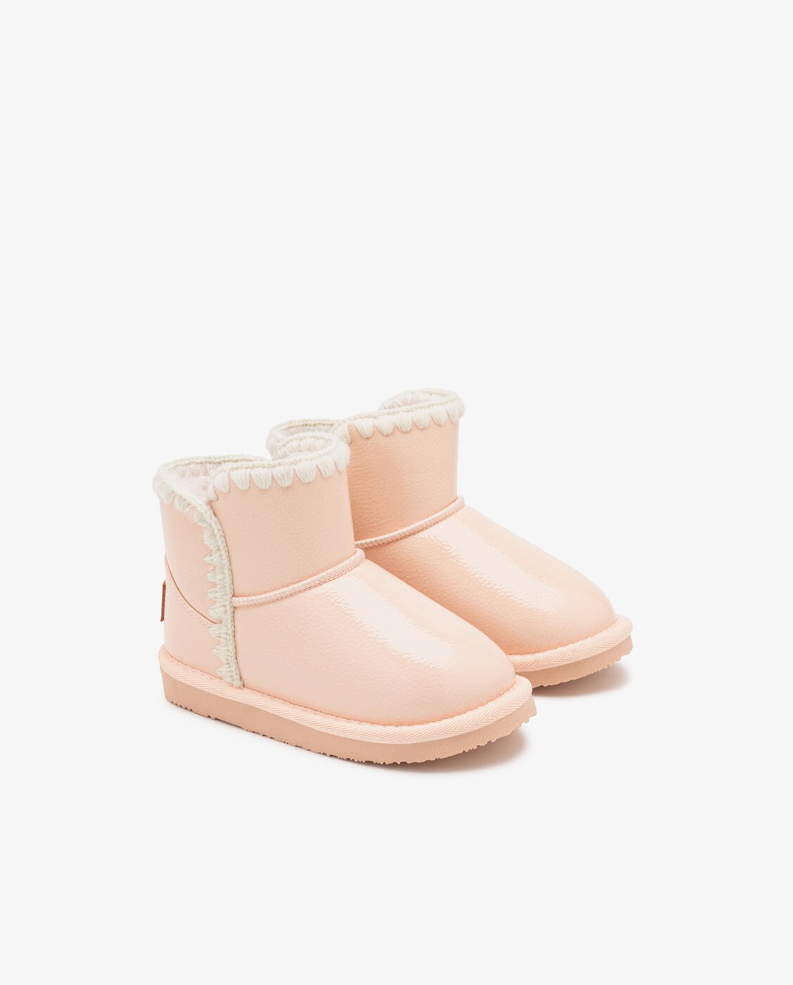 Botas de niña estilo australianas de charol - Conguitos - Rosa Rosa-2