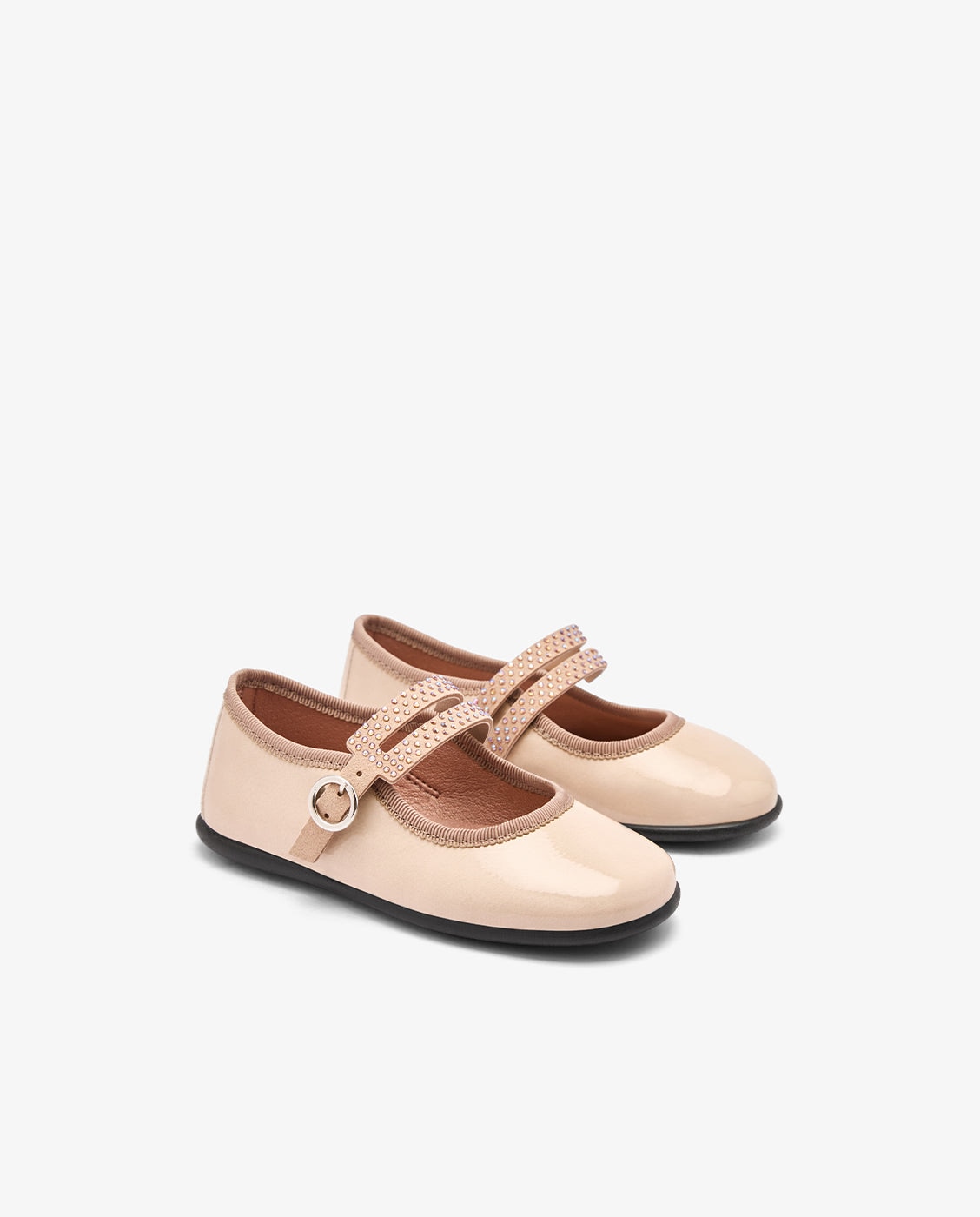 Merceditas Charol Tira Strass - Conguitos - Beige Beige-2