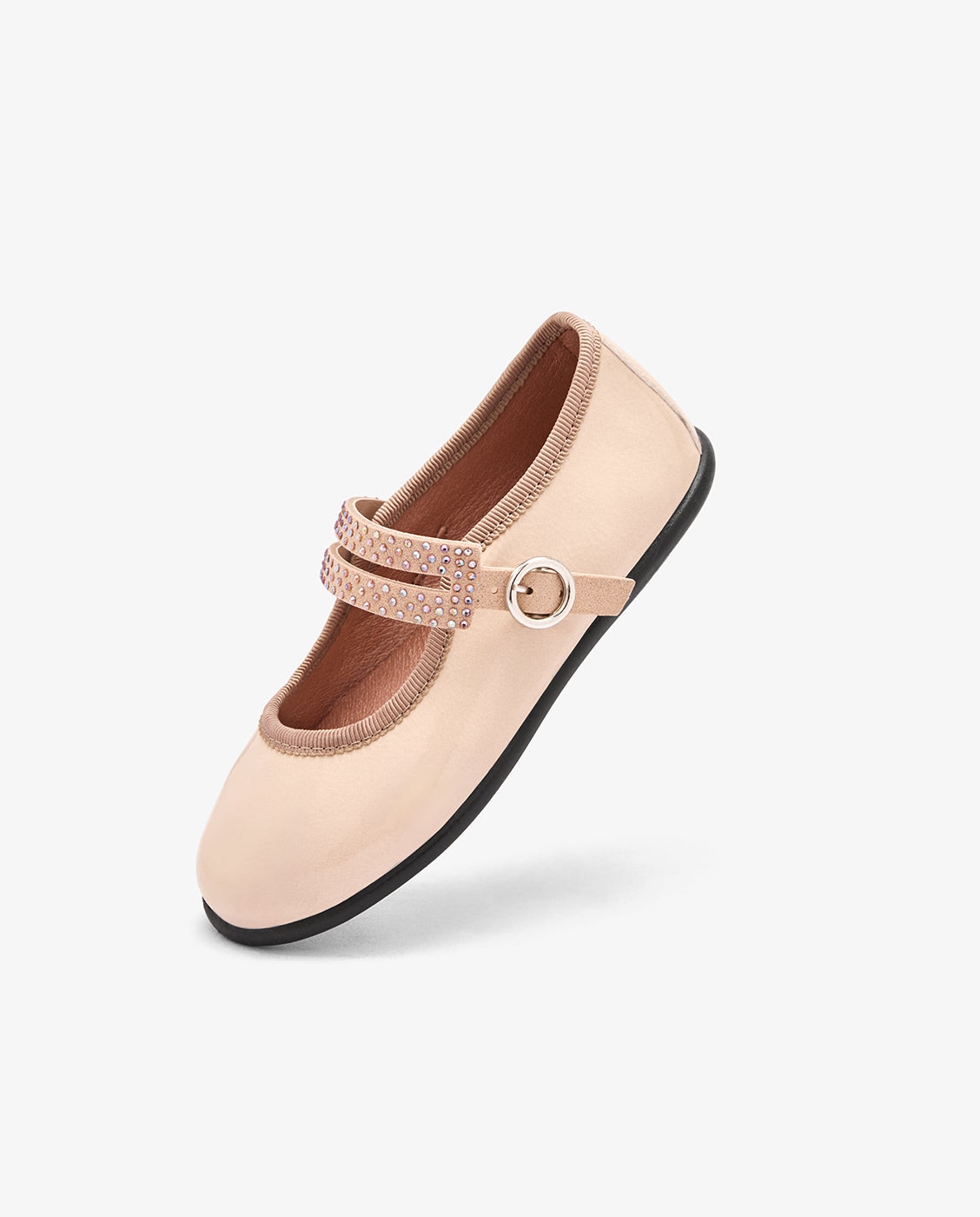 Merceditas Charol Tira Strass - Conguitos - Beige Beige-3