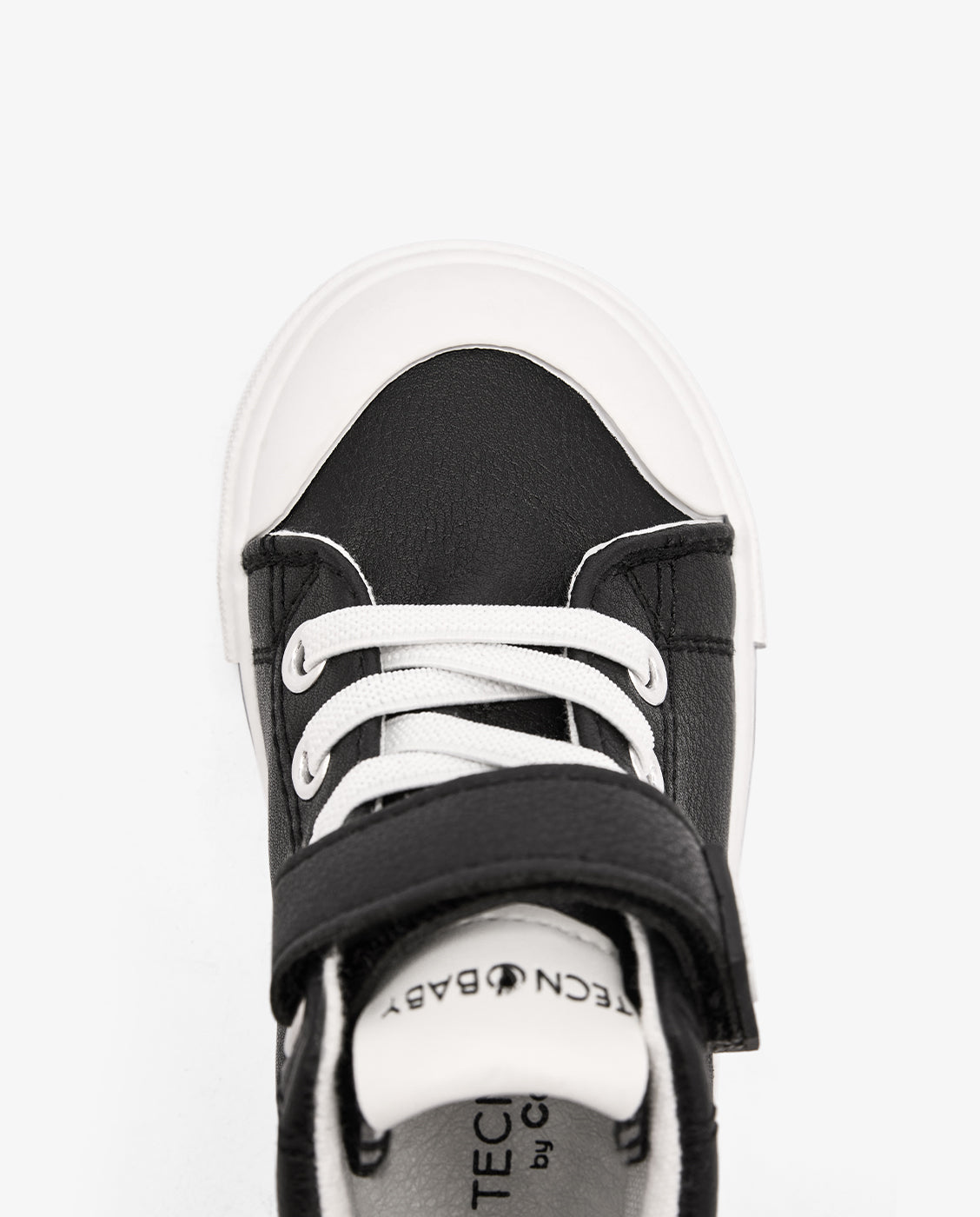 Zapatillas deportivas de bebés diseño respetuoso sin caida y puntera amplia - Conguitos - Blanco Negro-4