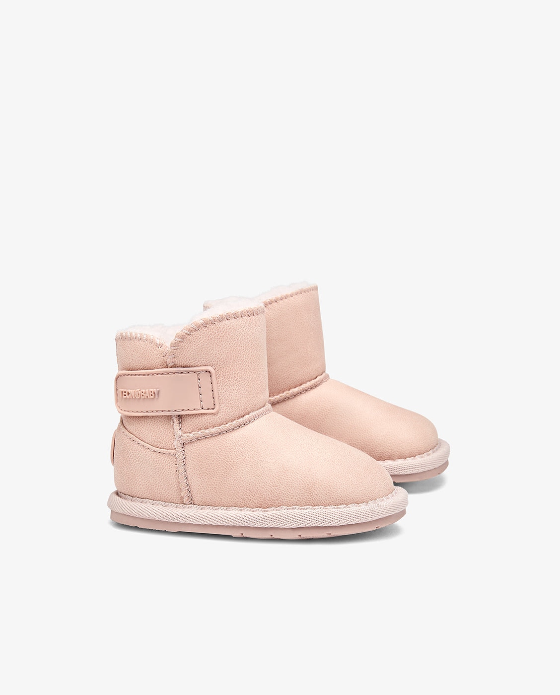 Botas de bebés by tecnobaby estilo australianas con forro y diseño respetuoso - Conguitos - Rosa Rosa-2