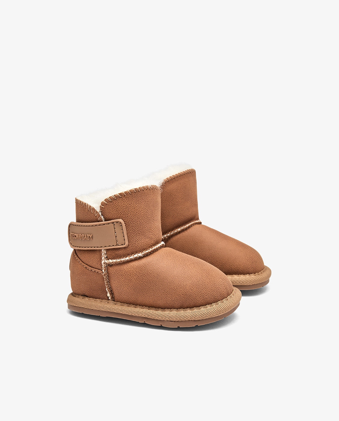 Botas de bebés by tecnobaby estilo australianas con forro y diseño respetuoso - Conguitos - Marrón claro Marrón claro-2
