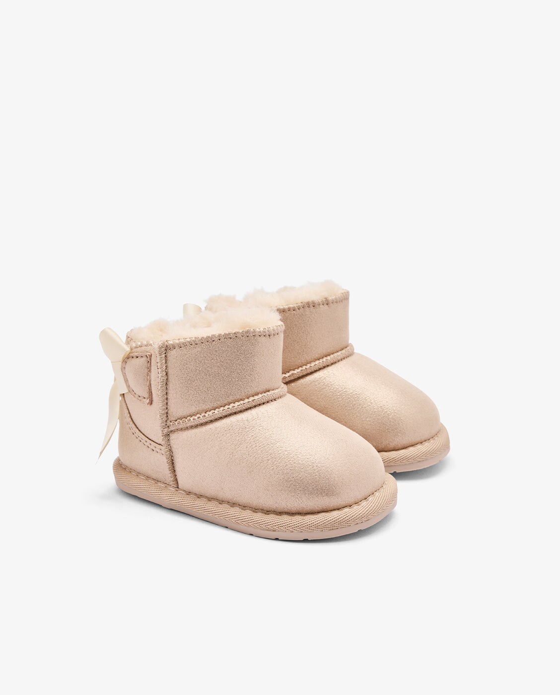 Botas de bebés by tecnobaby diseño respetuoso con lazo - Conguitos - Beige Beige-2