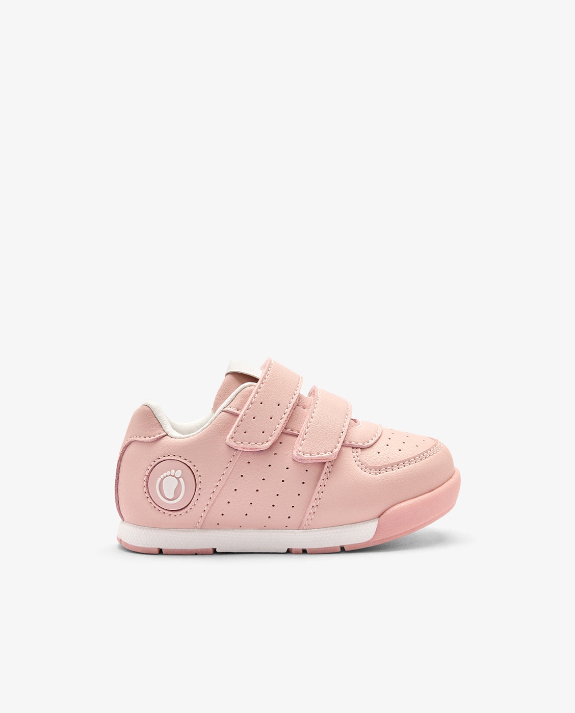 Zapatillas deportivas de bebés con cierre adherente barefoot tecnobaby - Conguitos - Rosa Rosa-1