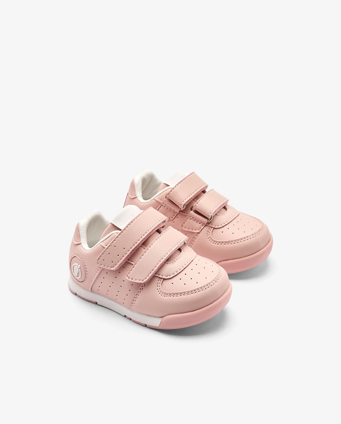 Zapatillas deportivas de bebés con cierre adherente barefoot tecnobaby - Conguitos - Rosa Rosa-2