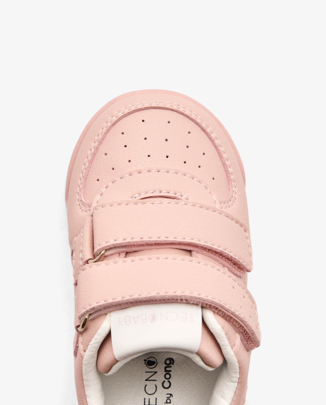 Zapatillas deportivas de bebés con cierre adherente barefoot tecnobaby - Conguitos - Rosa Rosa-4
