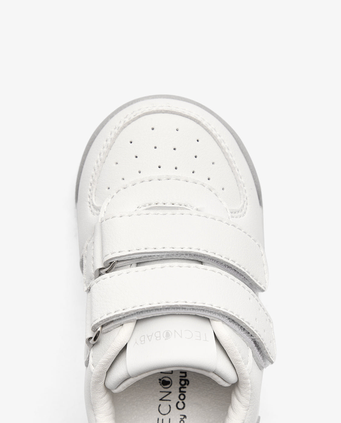 Zapatillas deportivas de bebés con cierre adherente barefoot tecnobaby - Conguitos - Blanco Blanco-4