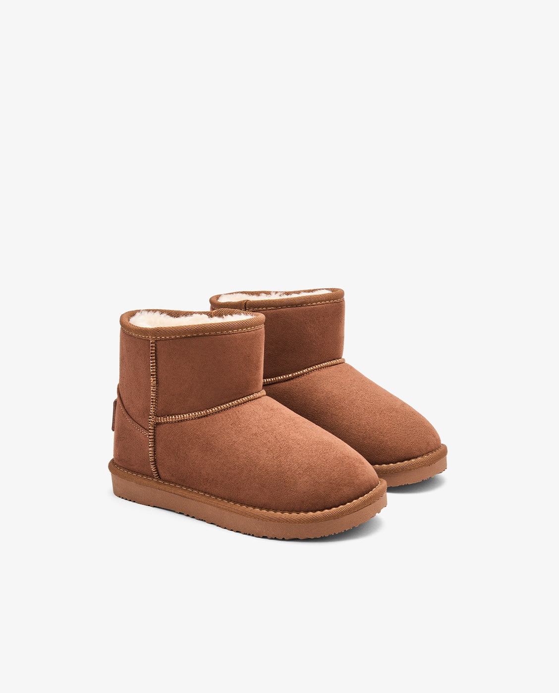 Imagen 2 de Botas de niña estilo australiana de microfibra con forro de pelo b&w - Conguitos - Marrón Marrón