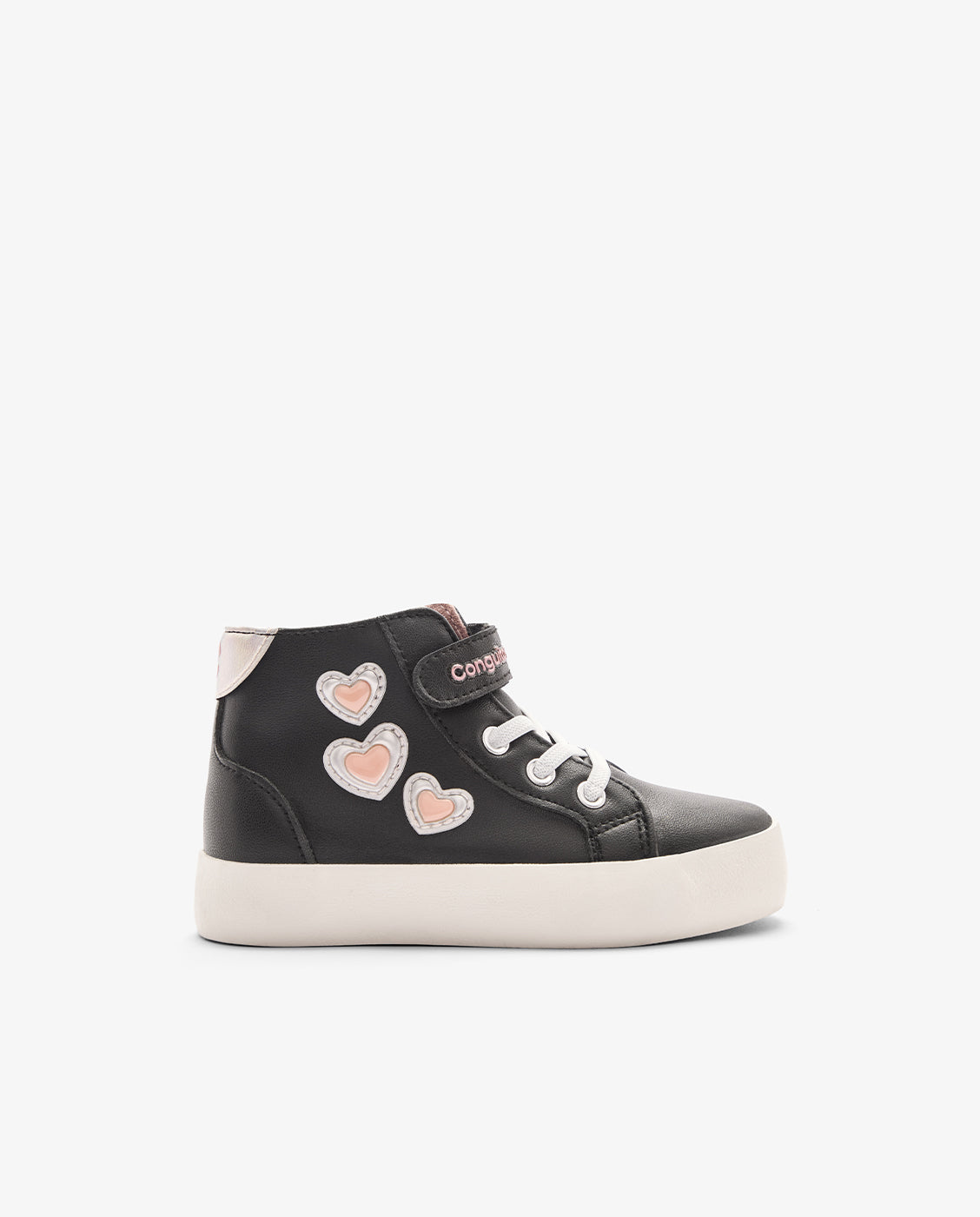 Deportivo Bota PU Corazones - Conguitos - Negro Negro-1