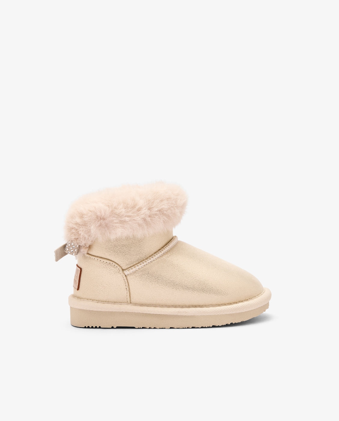 Imagen 0 de Botas australianas de niña con cinturón de pelo Oro