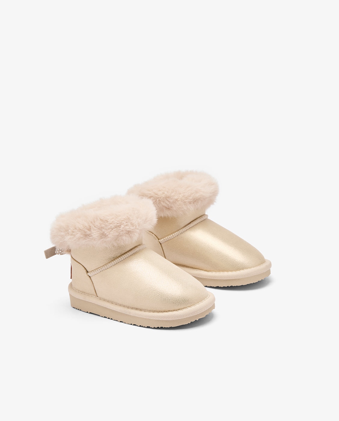 Imagen 2 de Botas australianas de niña con cinturón de pelo - Conguitos - Oro Oro