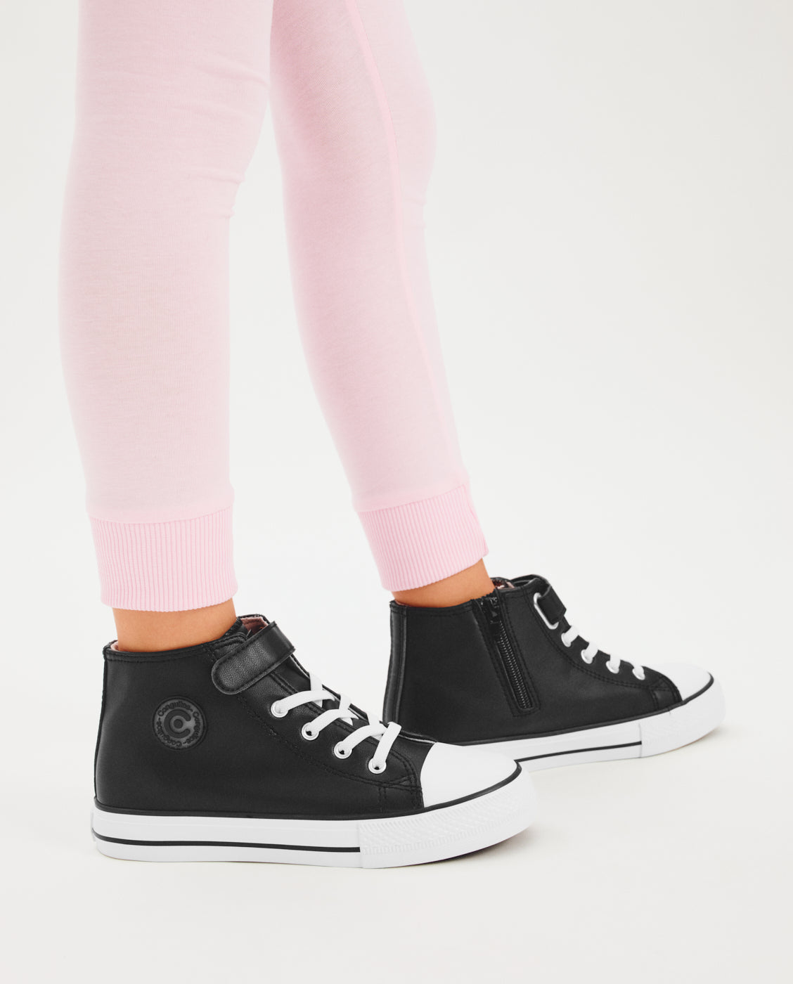 Zapatillas altas de niña con cremallera interior - Conguitos - Negro Negro-5