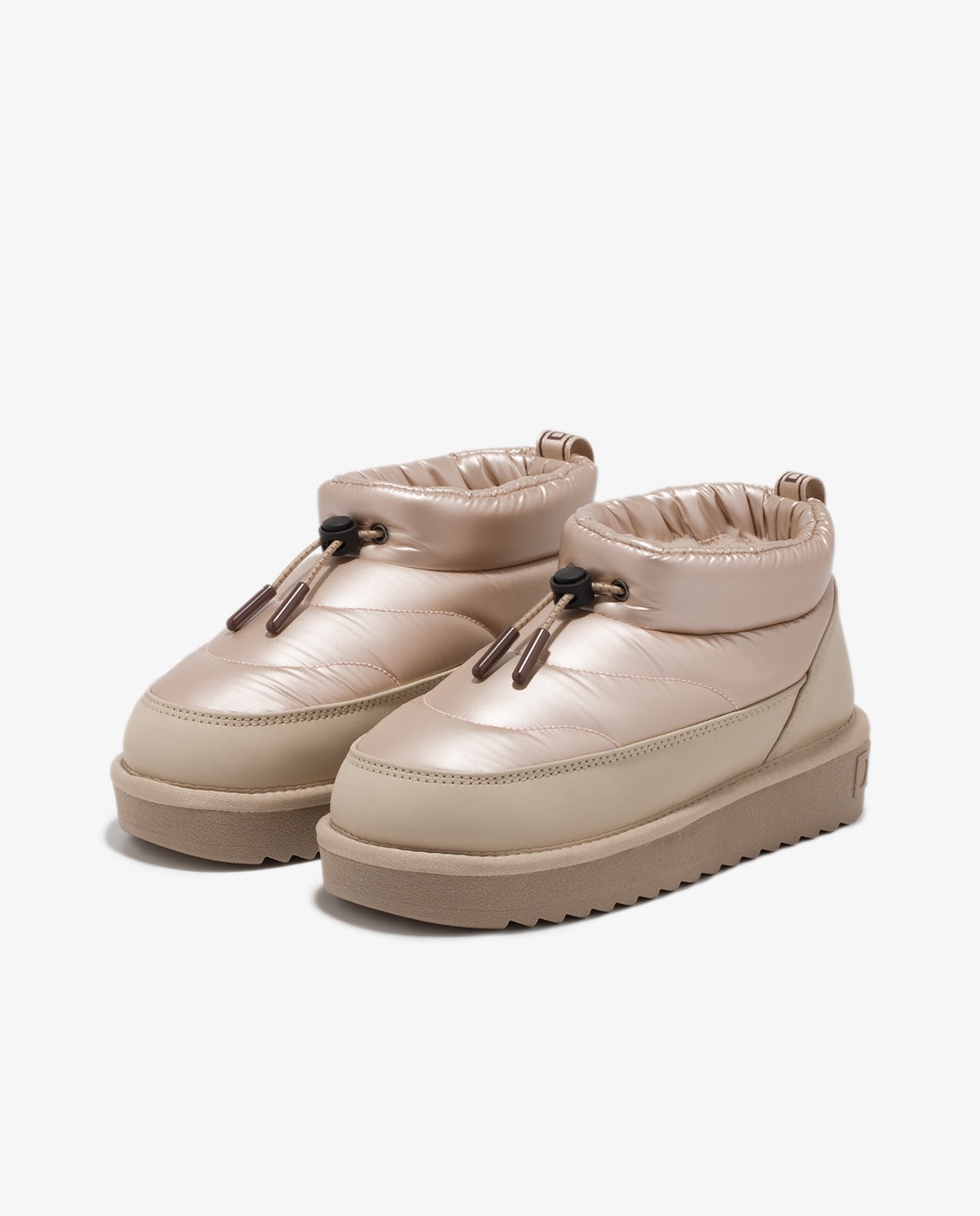 Botines de mujer acolchados con forro interior Nordic bomb - D.Franklin - Beige Beige-2