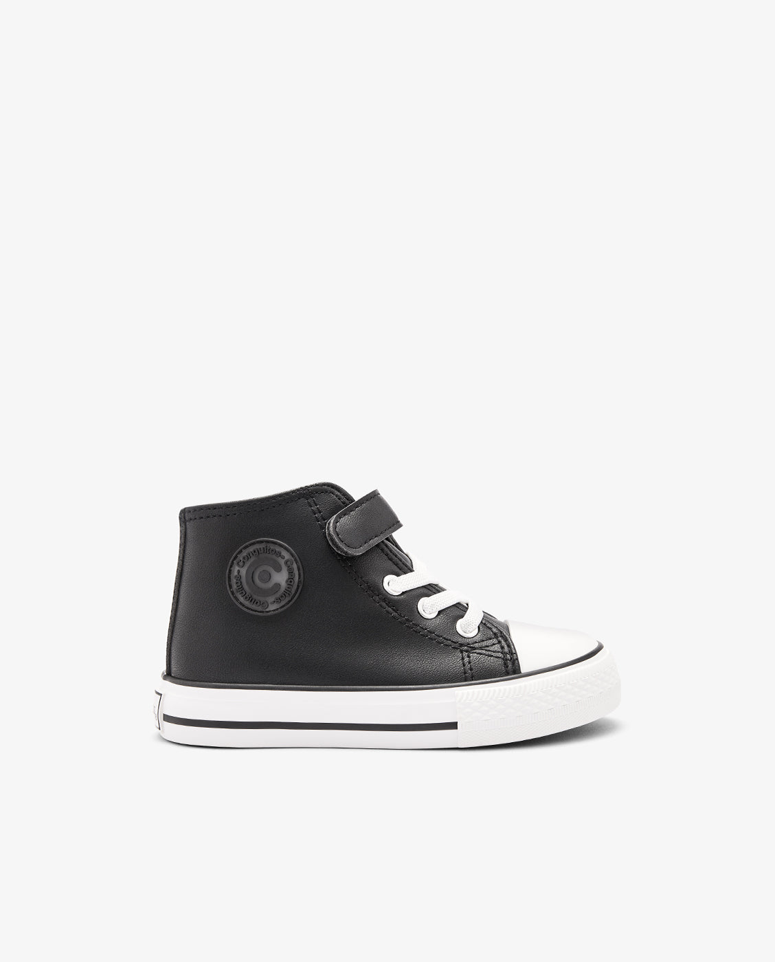 Imagen 0 de Zapatillas altas de niña con cremallera interior Negro