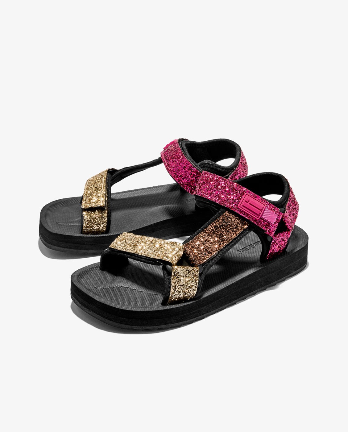 Sandalias de tiras de mujer glitter multicolor forest - D.Franklin - Multicolor Multicolor-3
