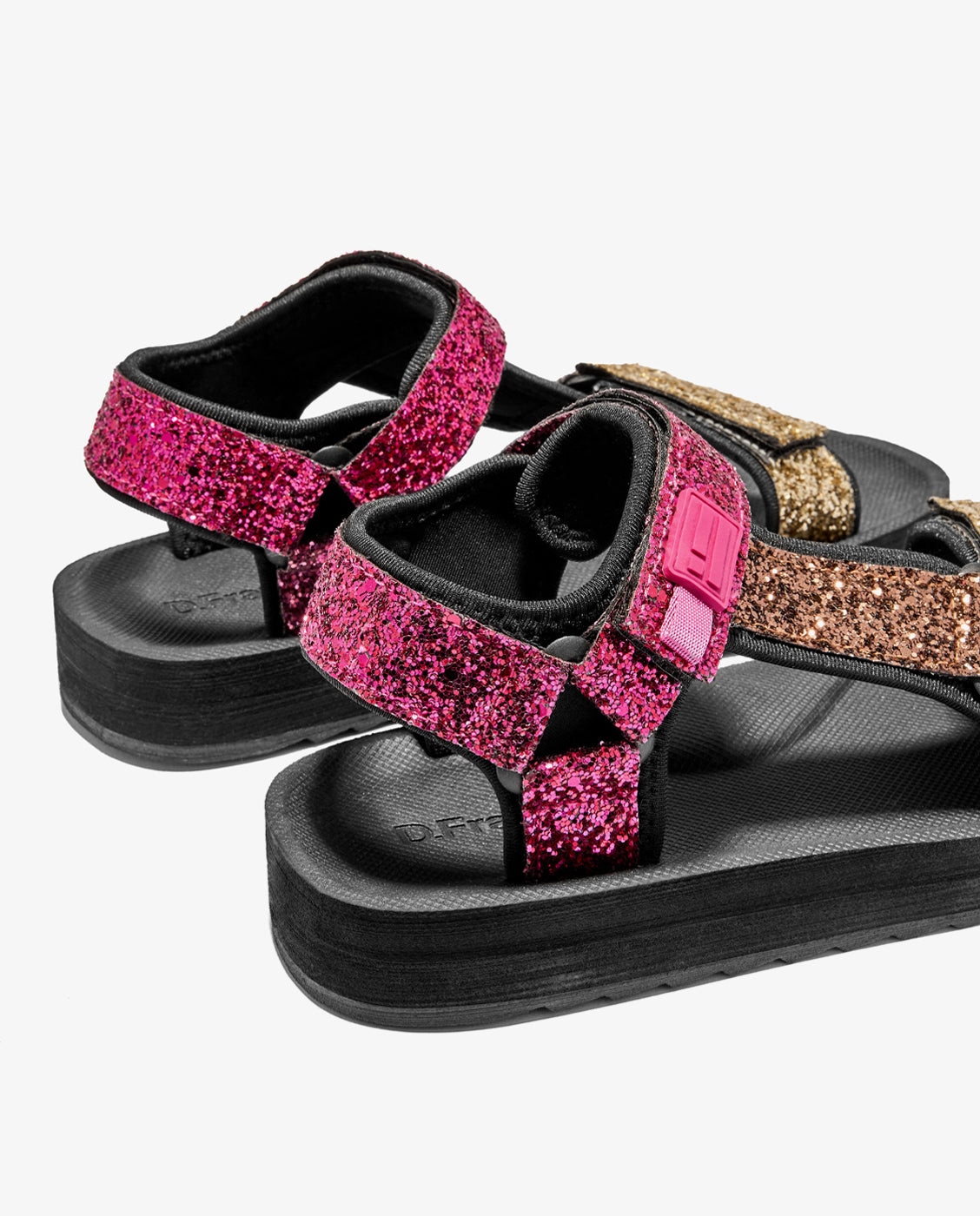 Sandalias de tiras de mujer glitter multicolor forest - D.Franklin - Multicolor Multicolor-4