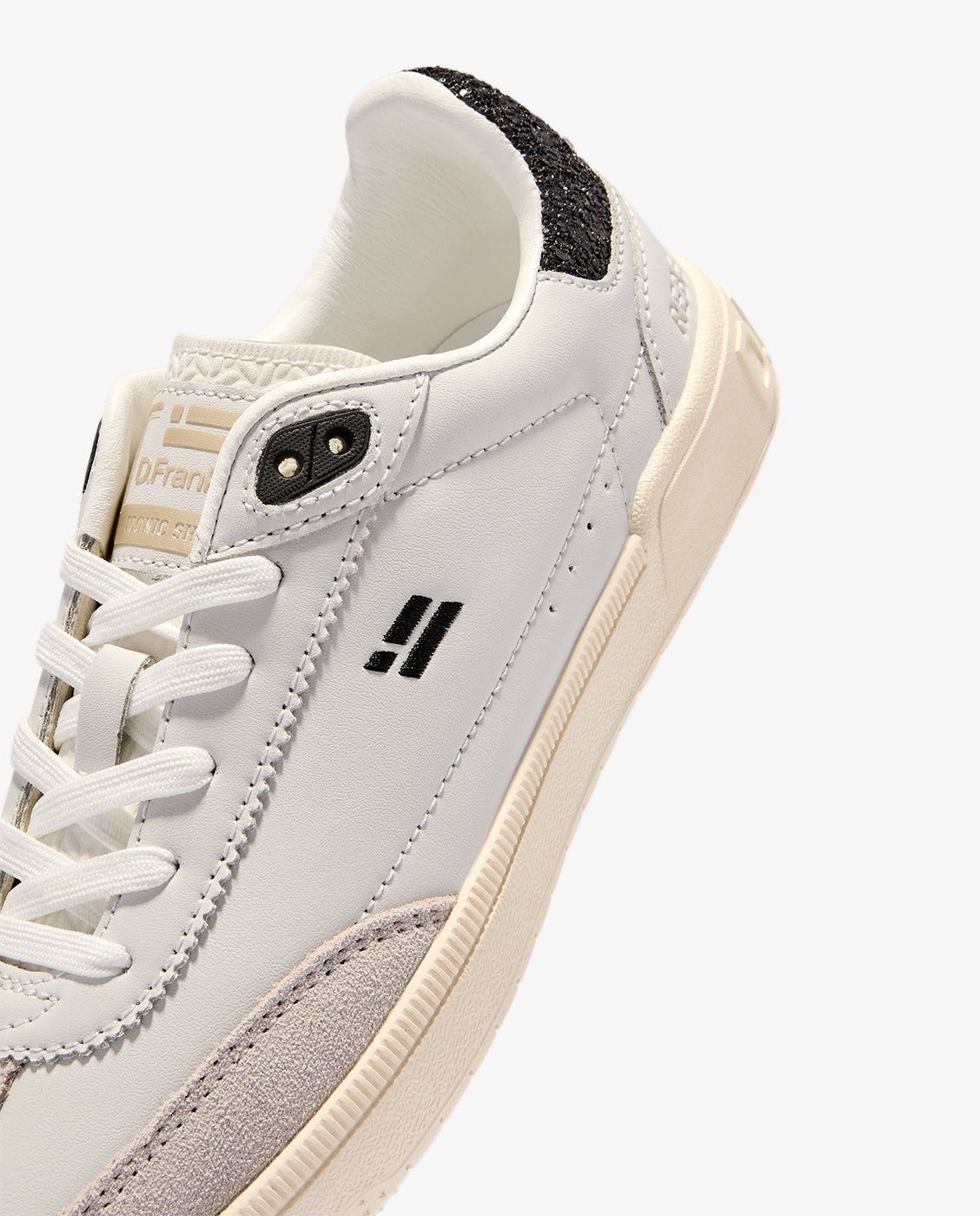 Zapatillas blancas de mujer Rebel glitter - D.Franklin - Blanco Blanco-4