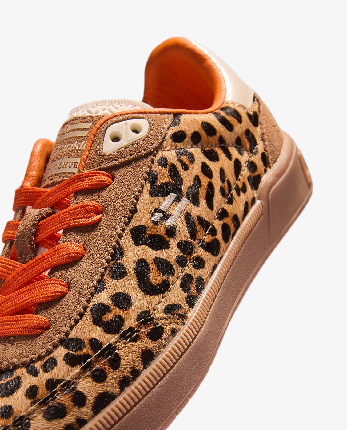 Zapatillas deportivas de mujer Rebel animal - D.Franklin - Marrón / Naranja Marrón / Naranja-4