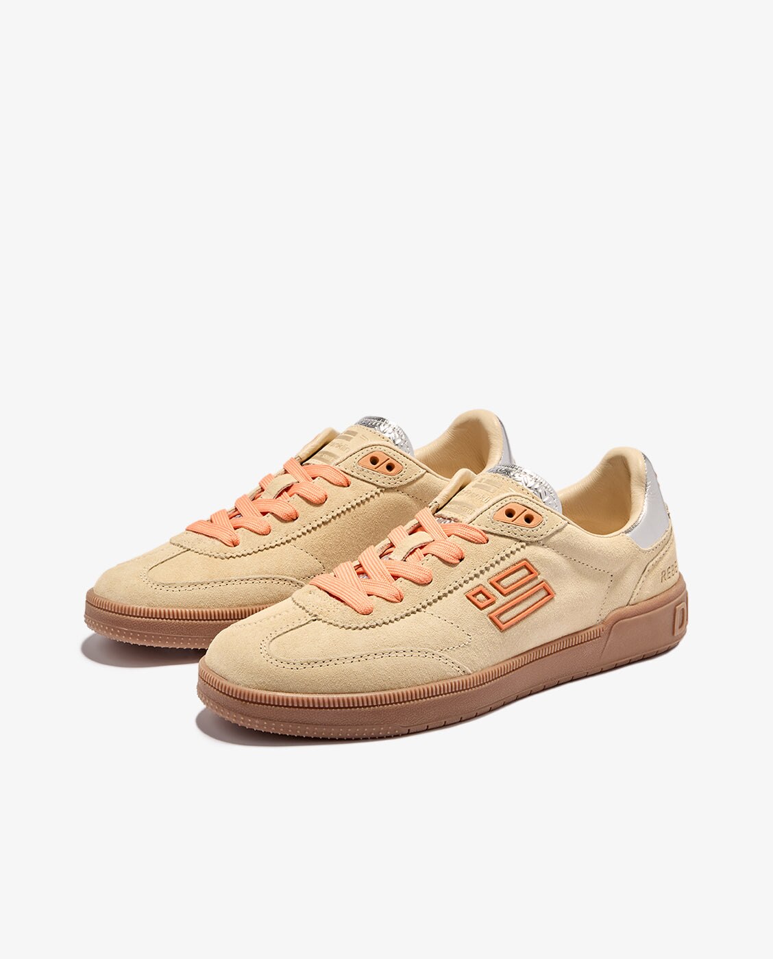 Zapatillas básicas de mujer en ante Rebel met - D.Franklin - Beige Beige-3