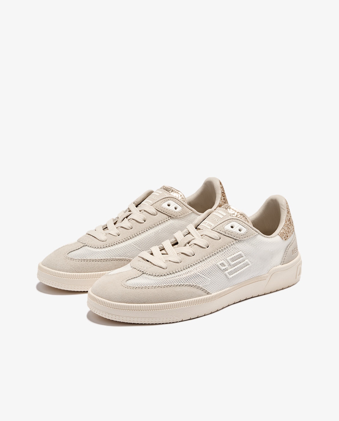 Zapatillas básicas de mujer en glitter Rebel mesh - D.Franklin - Oro Oro-3
