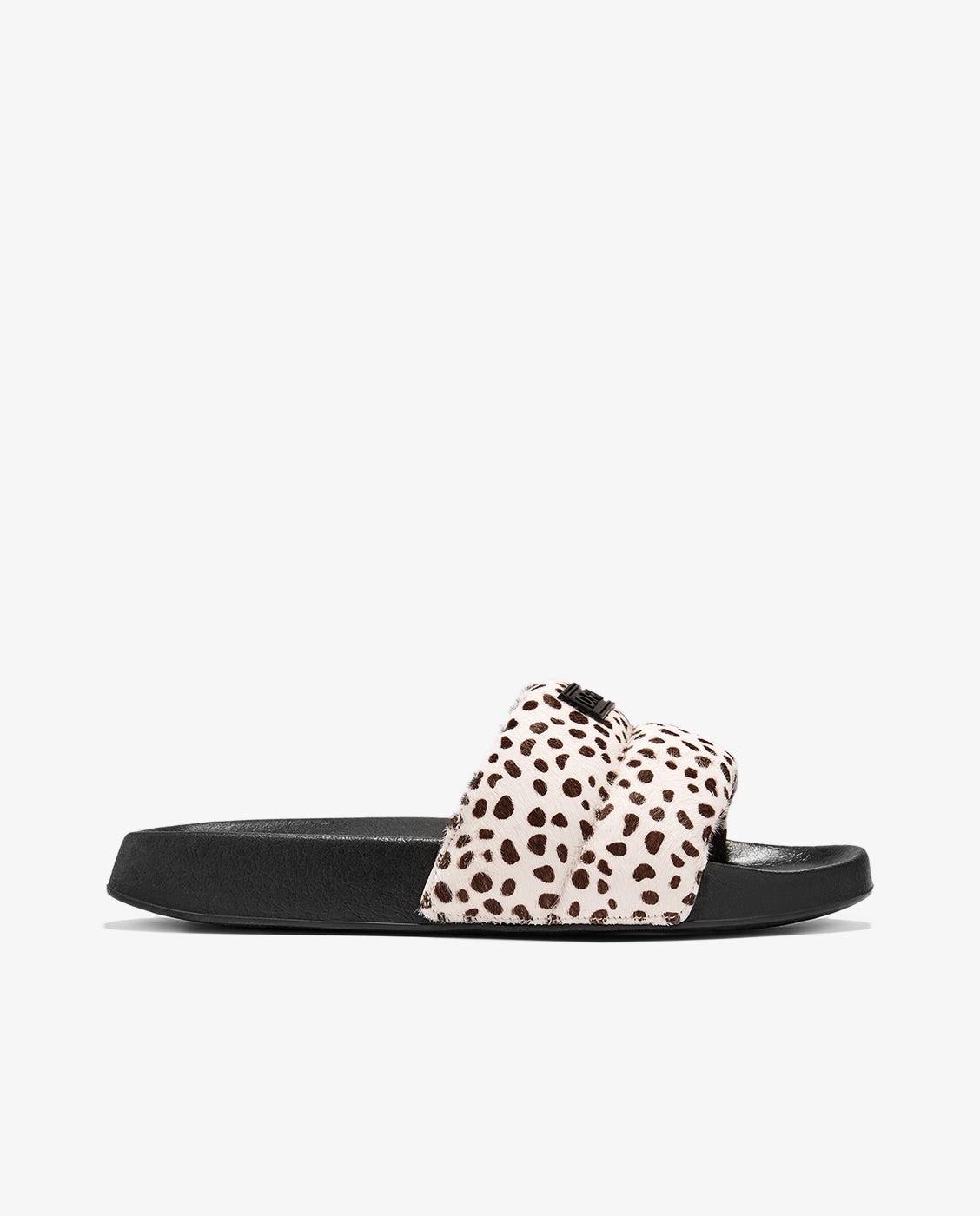 Sandalias de pala de mujer con estampado animal print - D.Franklin - Blanco / Negro Blanco / Negro-1