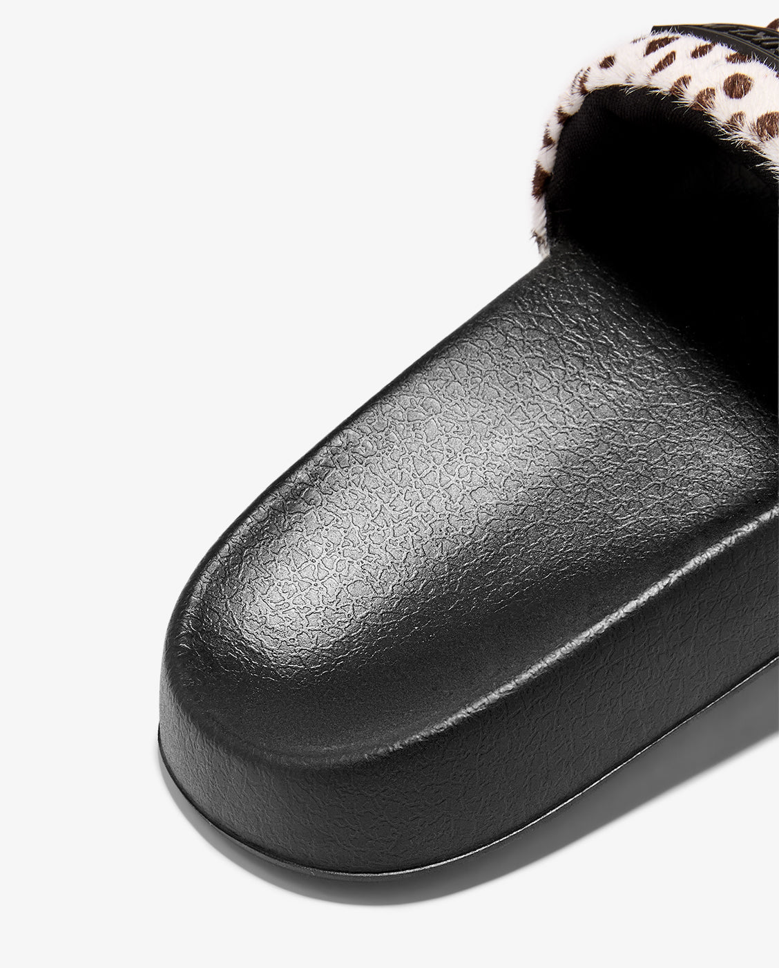 Sandalias de pala de mujer con estampado animal print - D.Franklin - Blanco / Negro Blanco / Negro-2