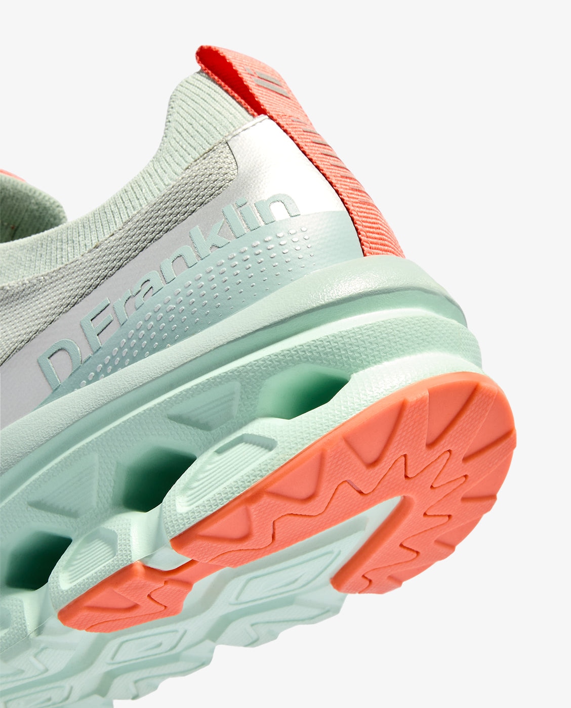 Zapatillas deportivas de mujer con plataforma aero mesh - D.Franklin - Gris / Naranja Gris / Naranja-4