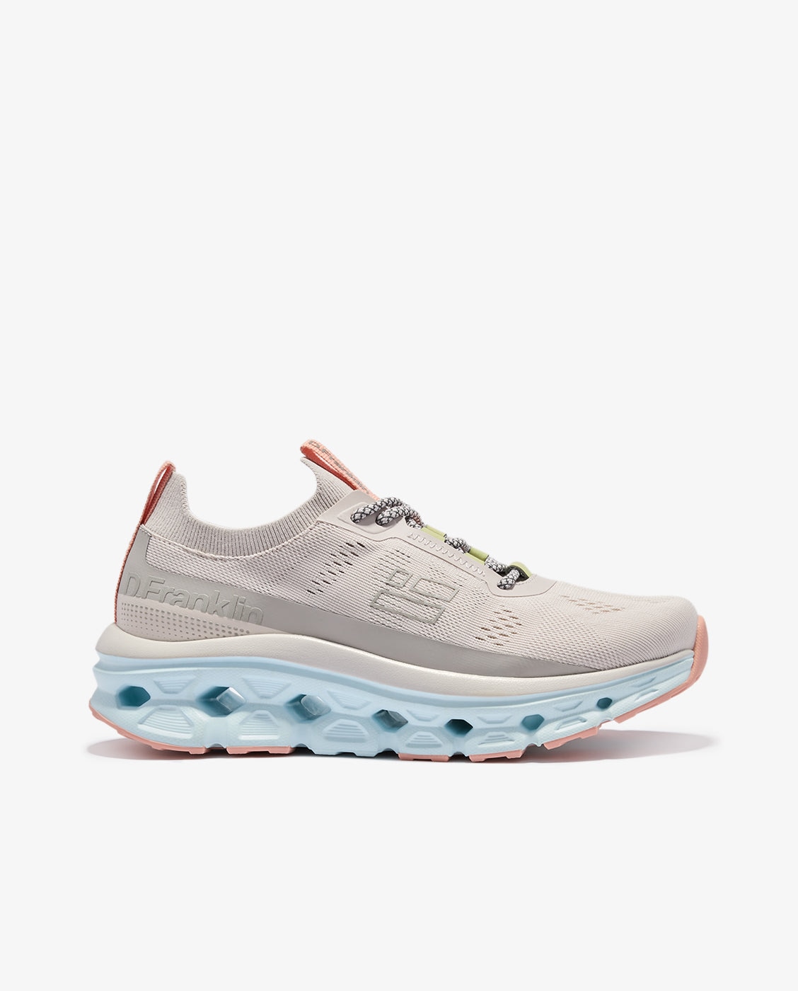 Zapatillas deportivas de mujer con plataforma aero mesh - D.Franklin - Gris claro Gris claro-1