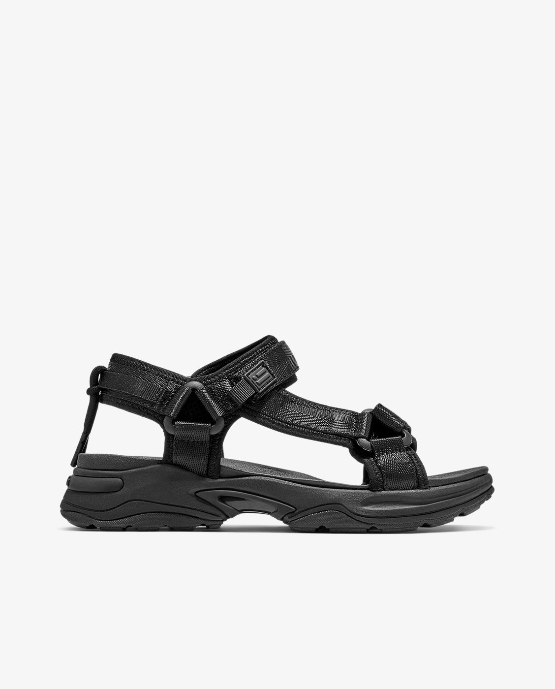 Sandalias de tiras de mujer estética deportiva 347 - D.Franklin - Negro Negro-1