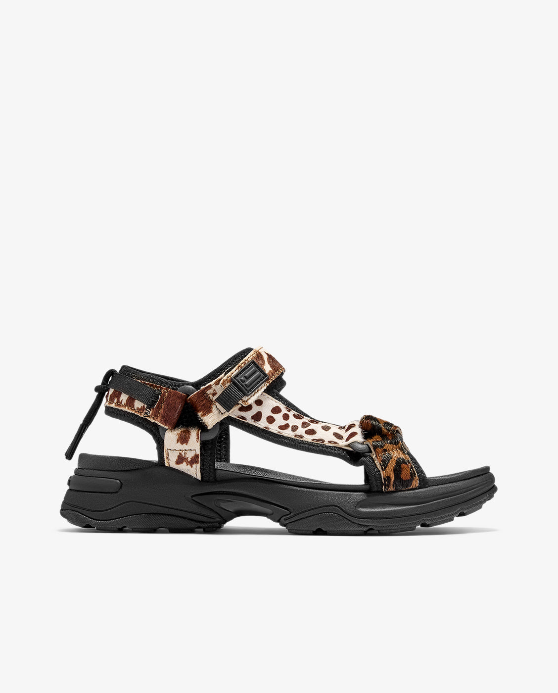 Sandalias de tiras de mujer estética deportiva 347 animal print - D.Franklin - Marrón Marrón-1