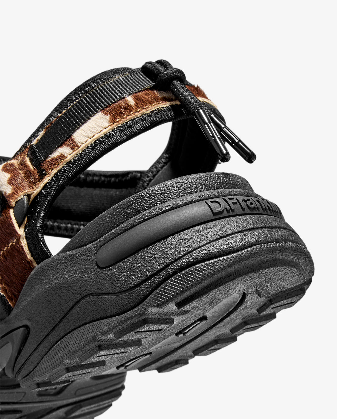 Sandalias de tiras de mujer estética deportiva 347 animal print - D.Franklin - Marrón Marrón-2