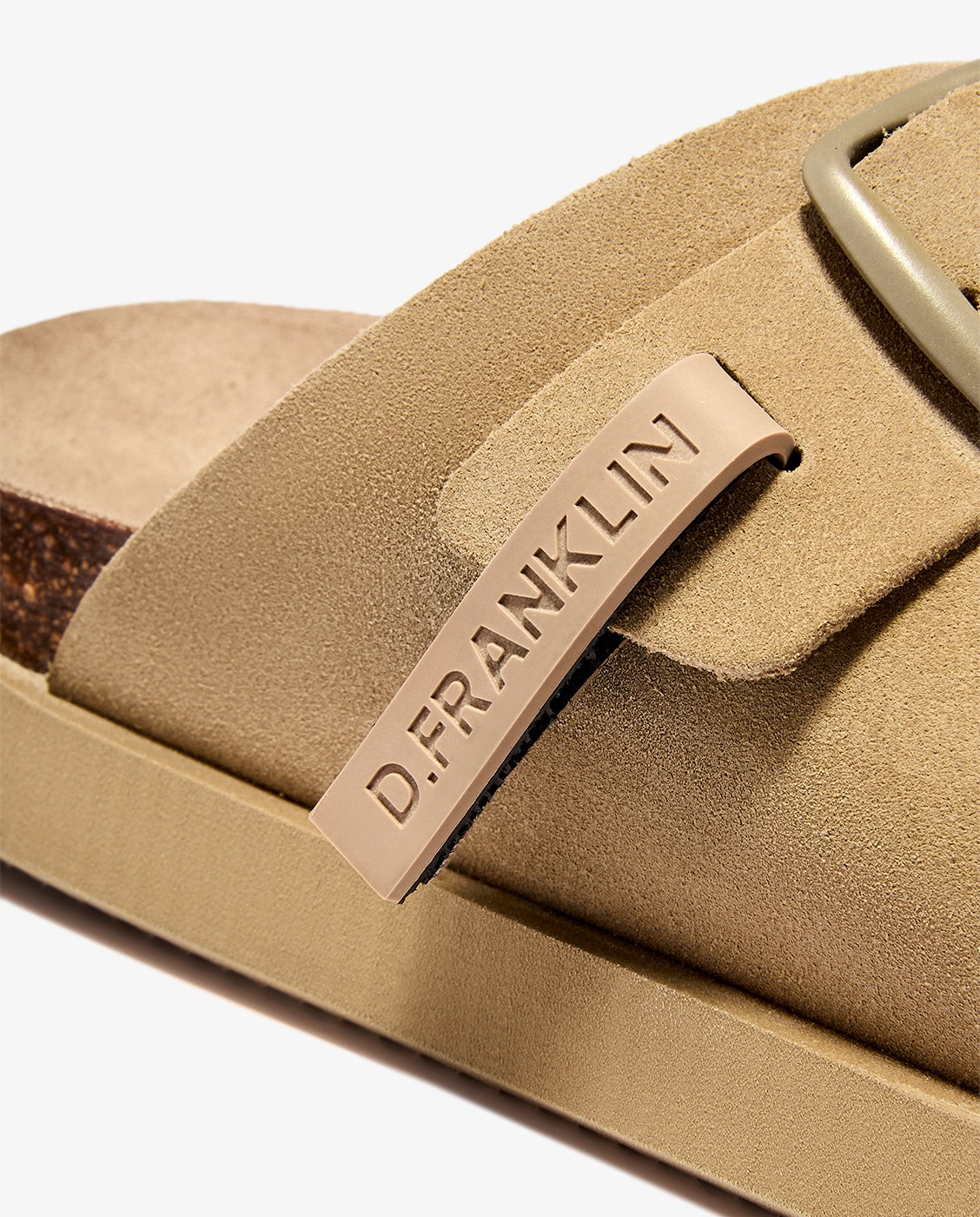 Sandalias planas unisex en piel Vibe - D.Franklin - Beige Beige-2