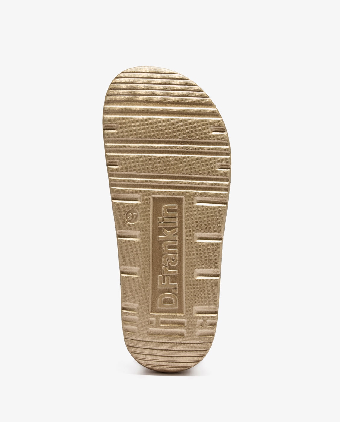 Sandalias de pala de mujer hebilla ajustable vibe met - D.Franklin - Oro Oro-4
