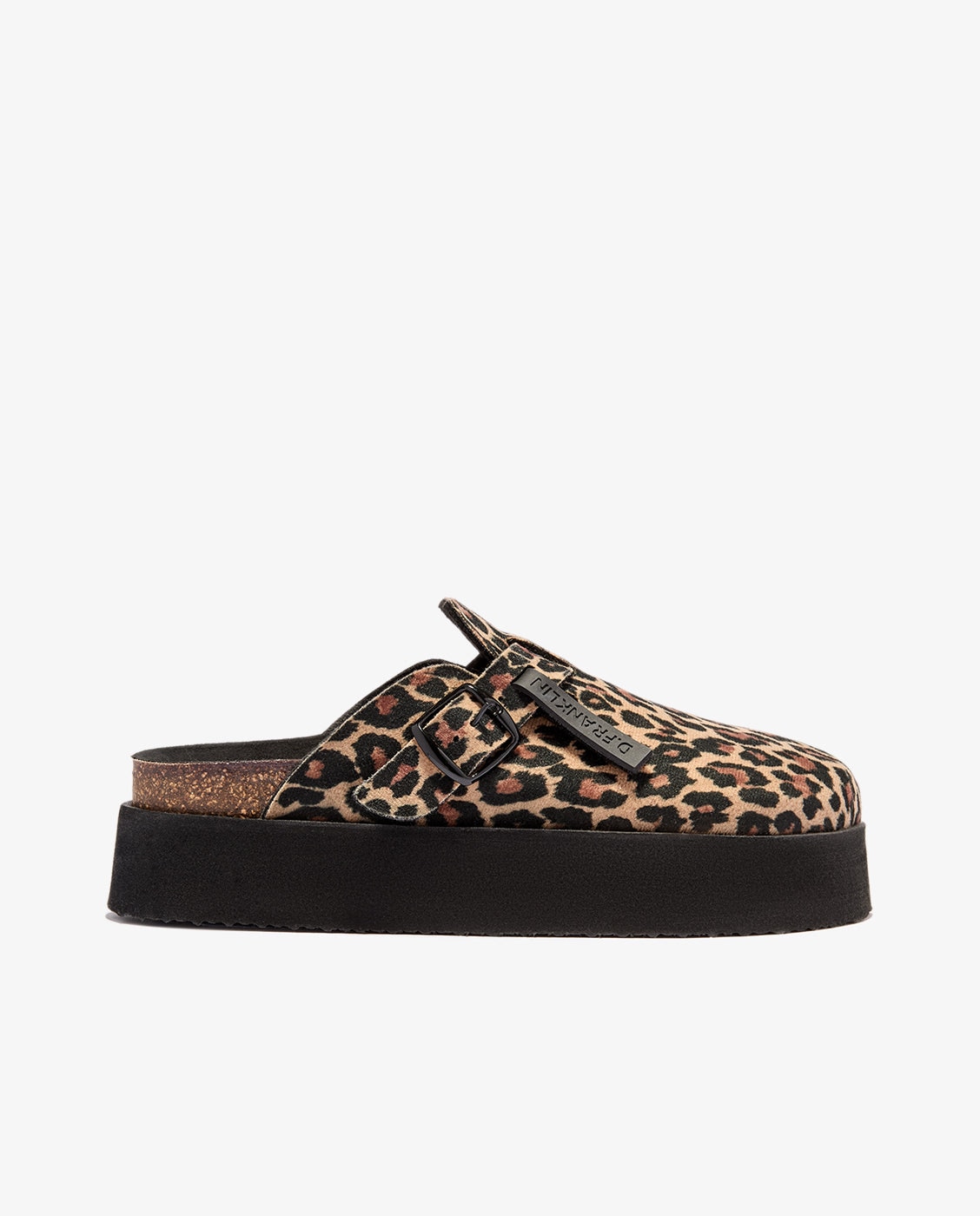 D.Franklin - Zuecos de mujer con plataforma y estampado animal Vibe Clog plataform.