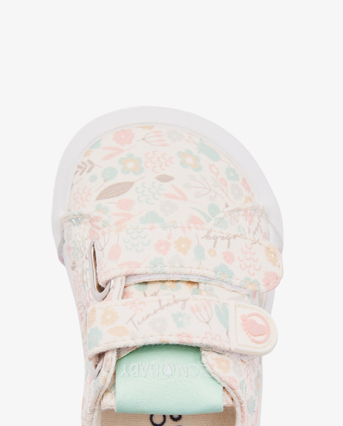 Zapatillas deportivas de bebés con diseño respetuoso y detalles florales - Conguitos - Multicolor Multicolor-4