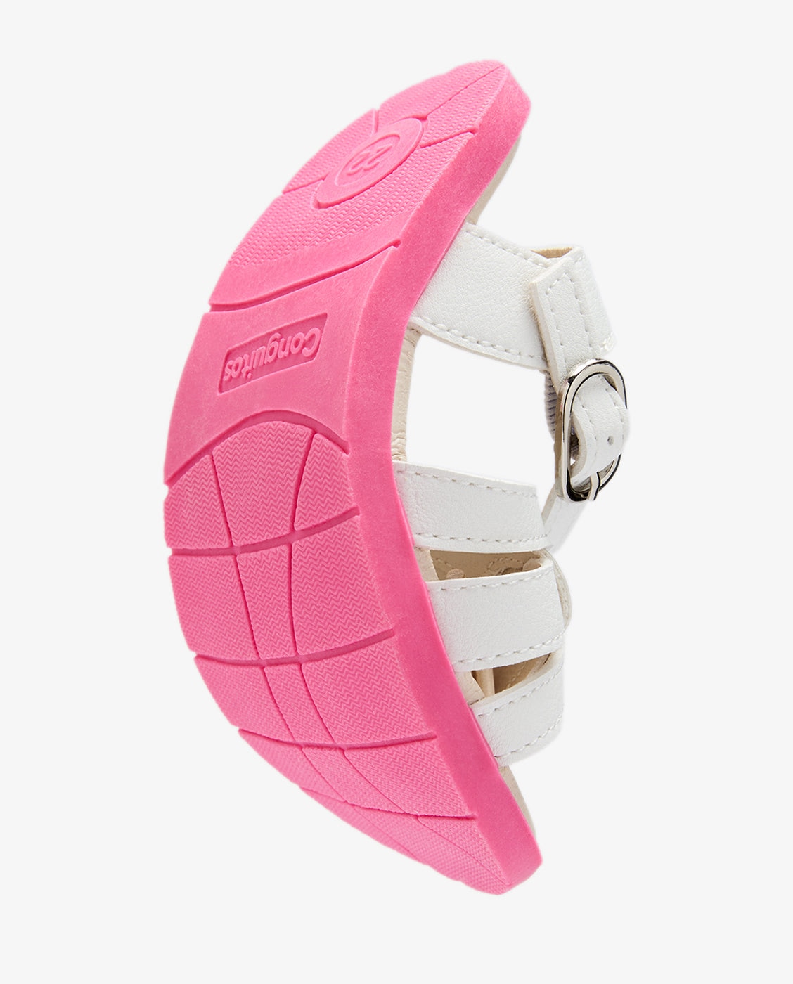 Sandalias abiertas de niña Goflex con detalle de corazón - Conguitos - Blanco Blanco-3