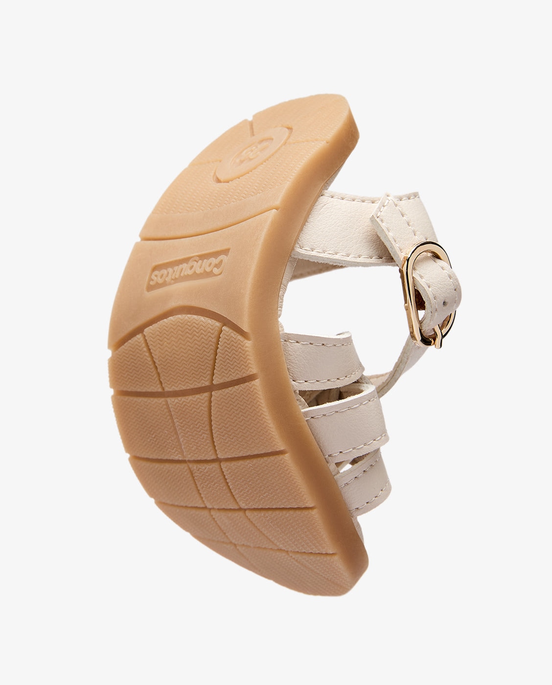 Sandalias abiertas de niña Goflex con detalle de corazón - Conguitos - Beige Beige-3