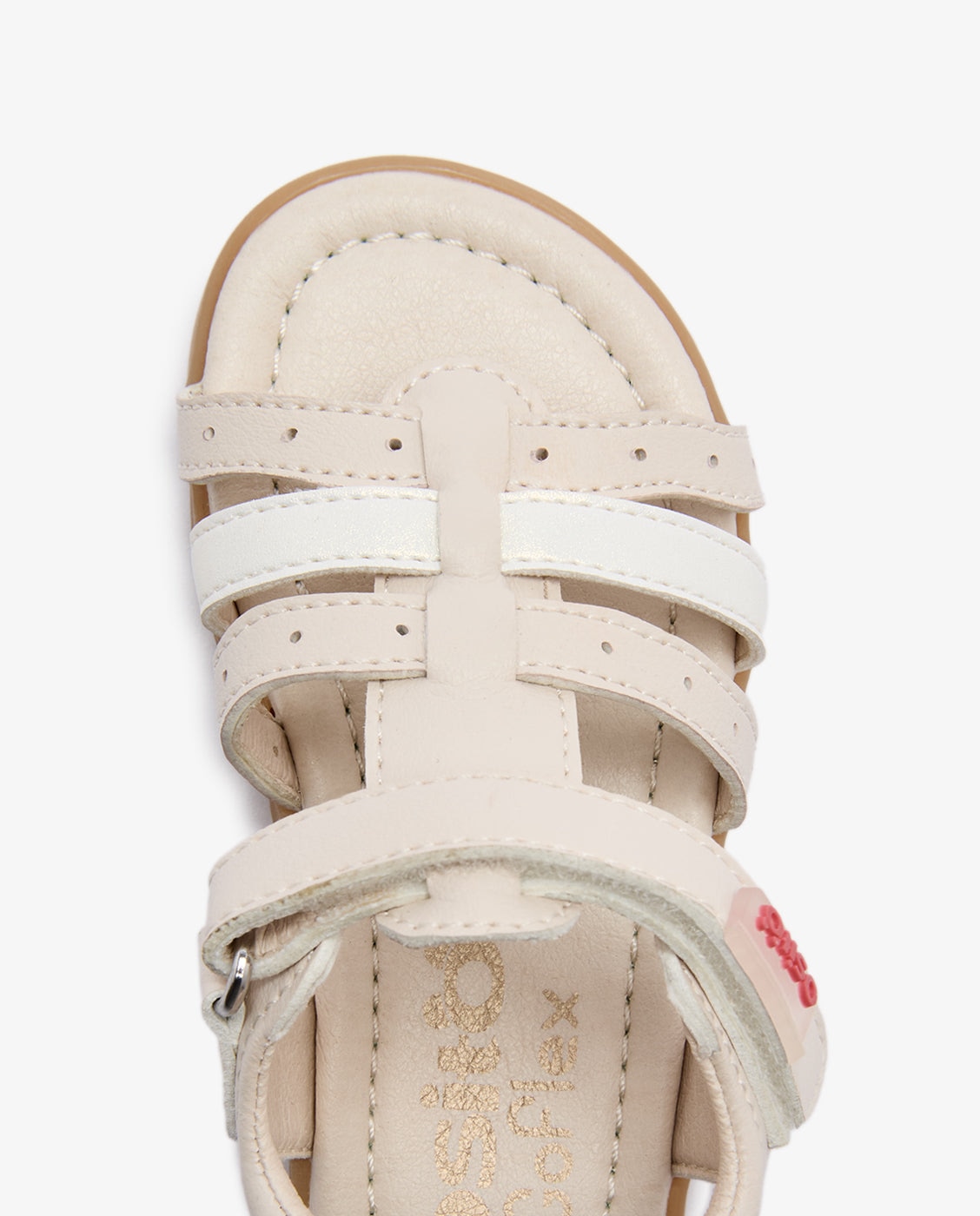 Sandalias de bebé con cierre adherente barefoot goflex - Conguitos - Marrón Marrón-4