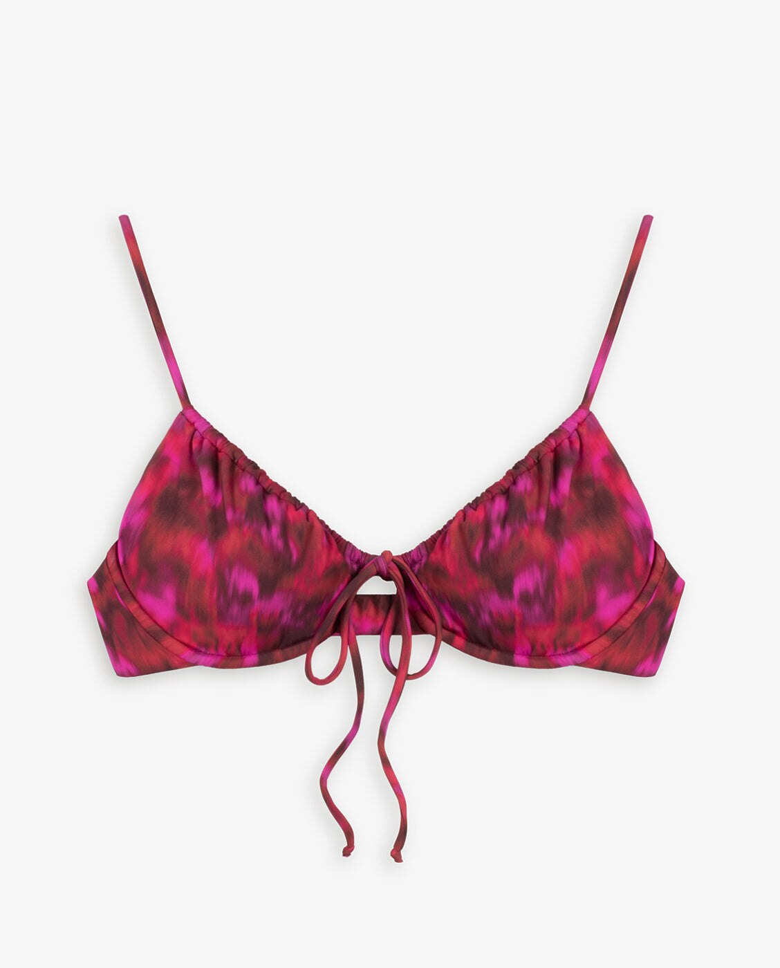 Top de bikini de diseño balconette rinna - Kalk - Rojo Rojo-4
