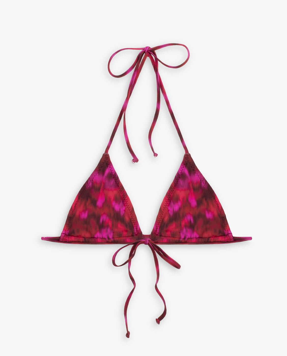 Top de bikini corte triangular haley - Kalk - Rojo Rojo-4