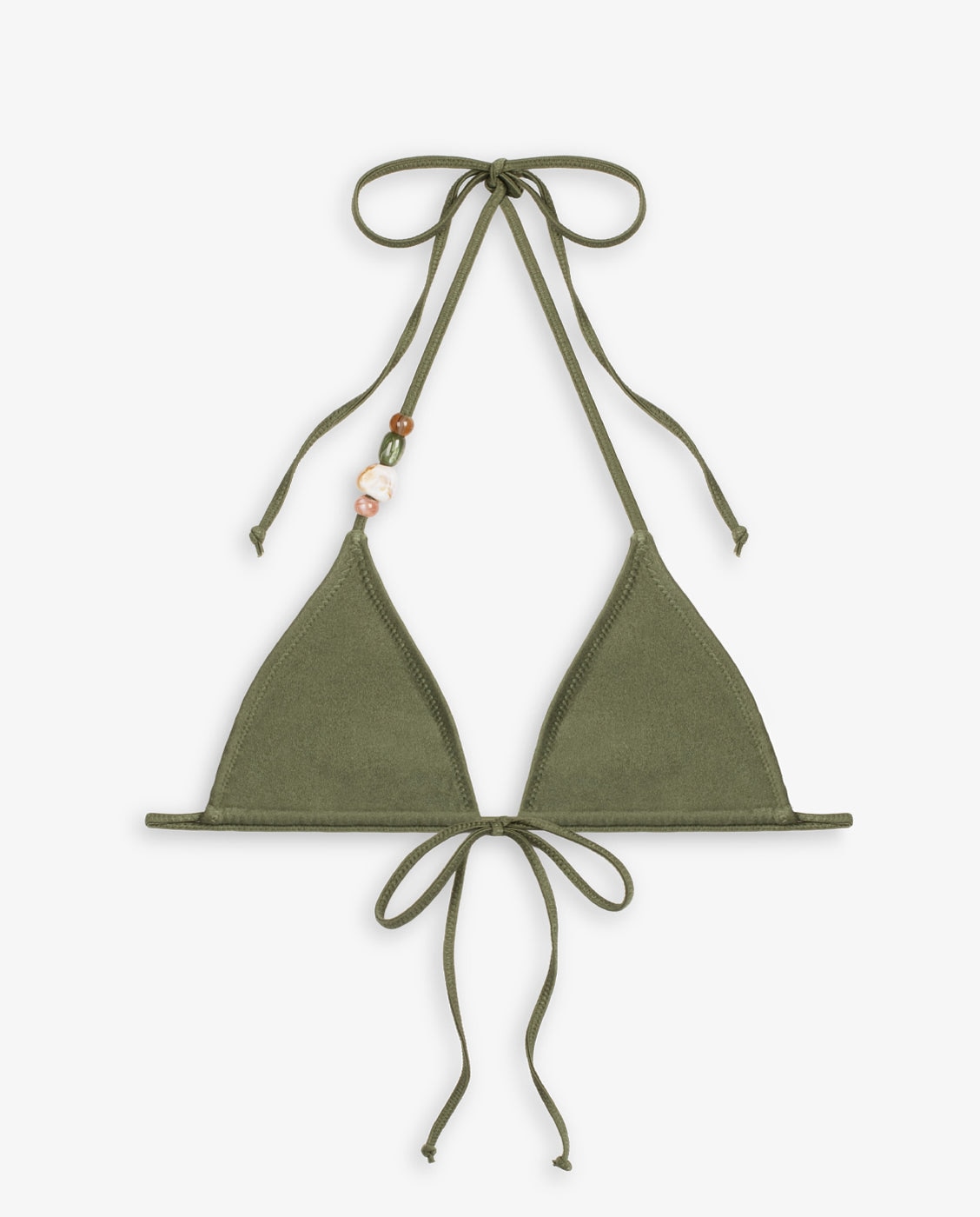 Top de bikini corte triangular haley - Kalk - Verde Verde-4