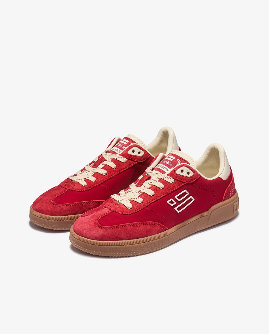 Zapatillas deportivas de mujer de ante rebel lab suede - D.Franklin - Rojo Rojo-2