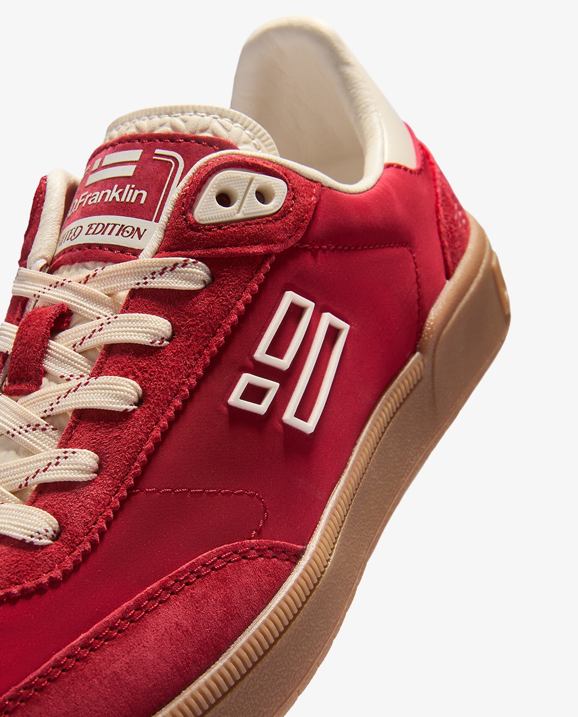Zapatillas deportivas de mujer de ante rebel lab suede - D.Franklin - Rojo Rojo-4