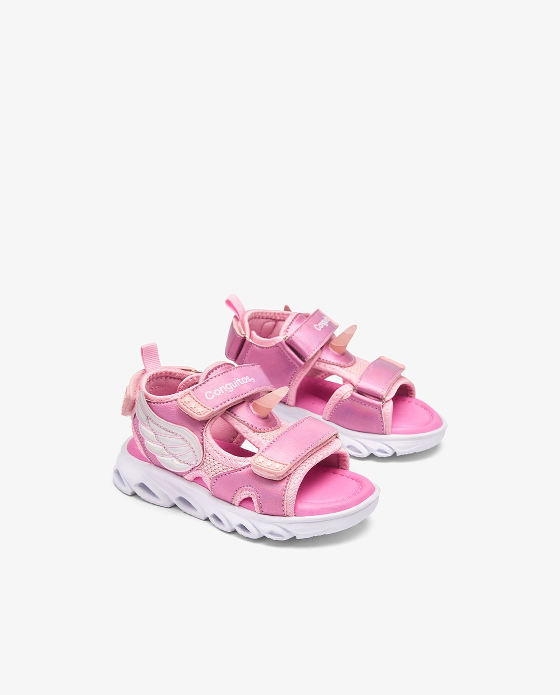 Sandalias Unicornio con Luz Rosa - Conguitos - Rosa claro Rosa claro-2