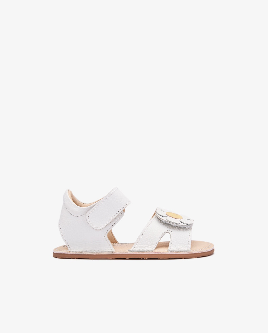 Sandalias de bebé niña respetuosas con detalle de flor - Conguitos - Blanco Blanco-1