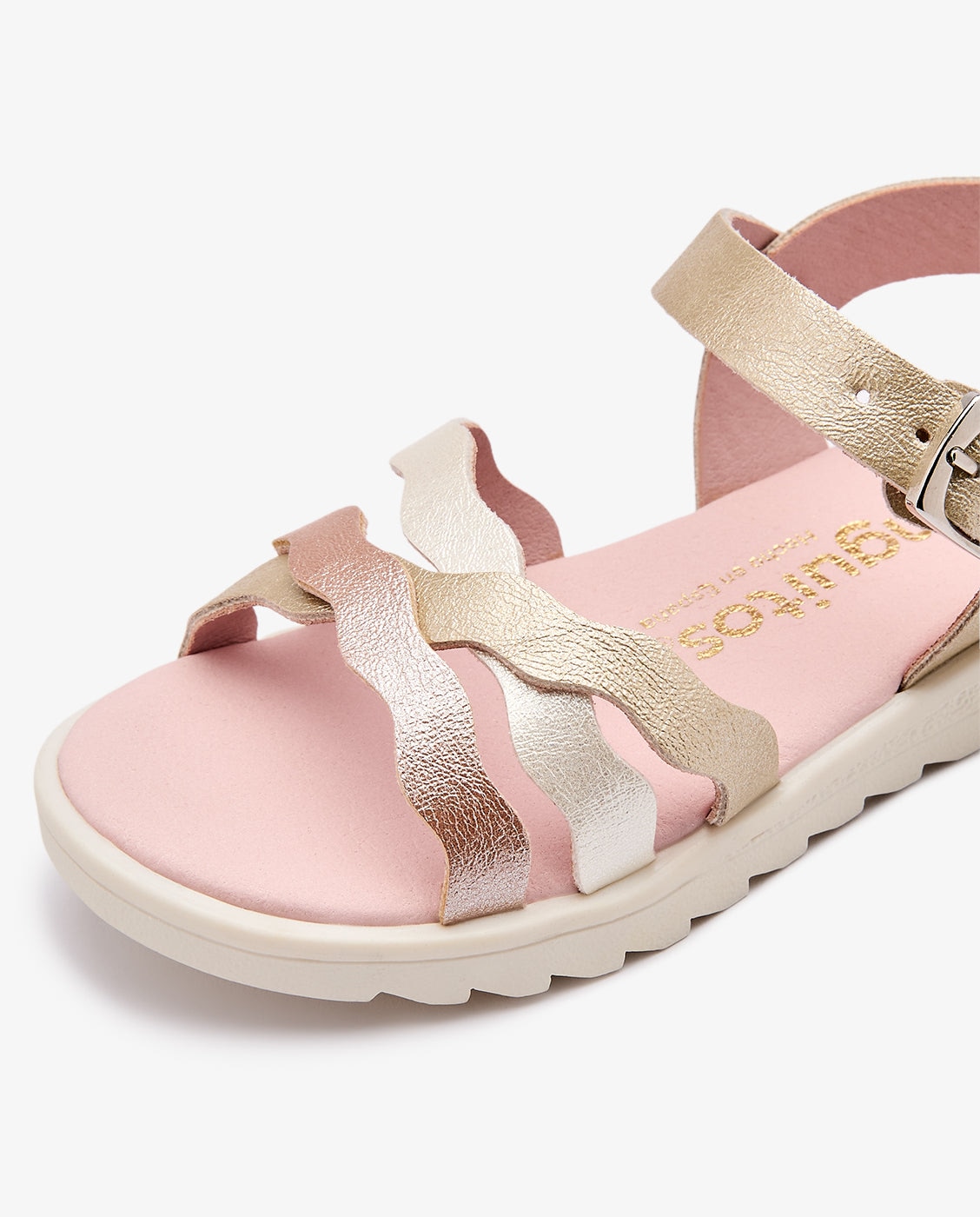 Sandalias Tiras - Conguitos - Oro Oro-4