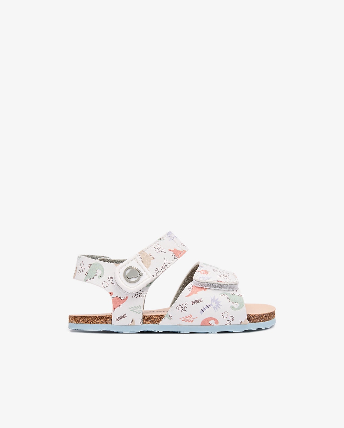 Sandalias Bio Estampado Dinosaurios Respetuosas - TECNOBABY BY CONGUITOS - Blanco Blanco-1