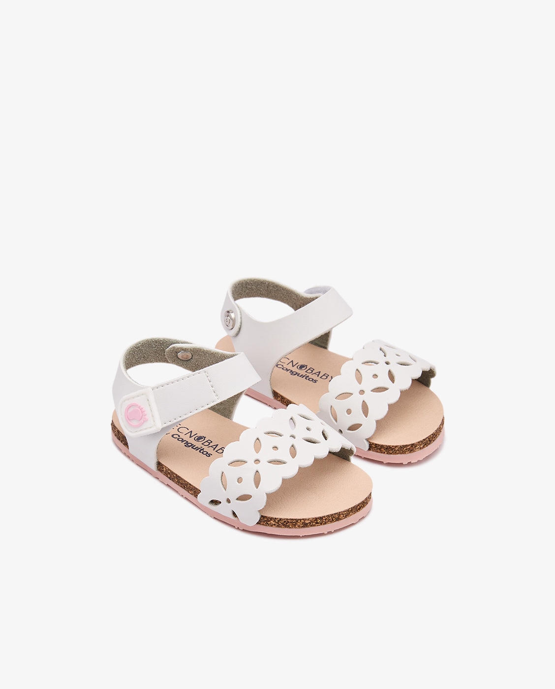 Sandalias Bio Troqueladas Respetuosas - Conguitos - Blanco Blanco-2
