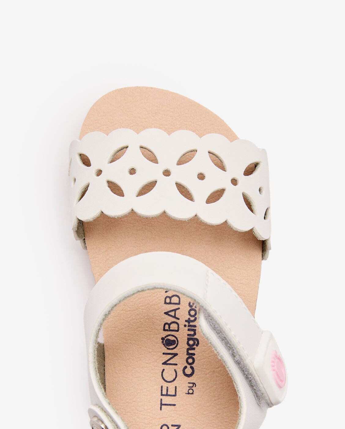 Sandalias Bio Troqueladas Respetuosas - Conguitos - Blanco Blanco-4