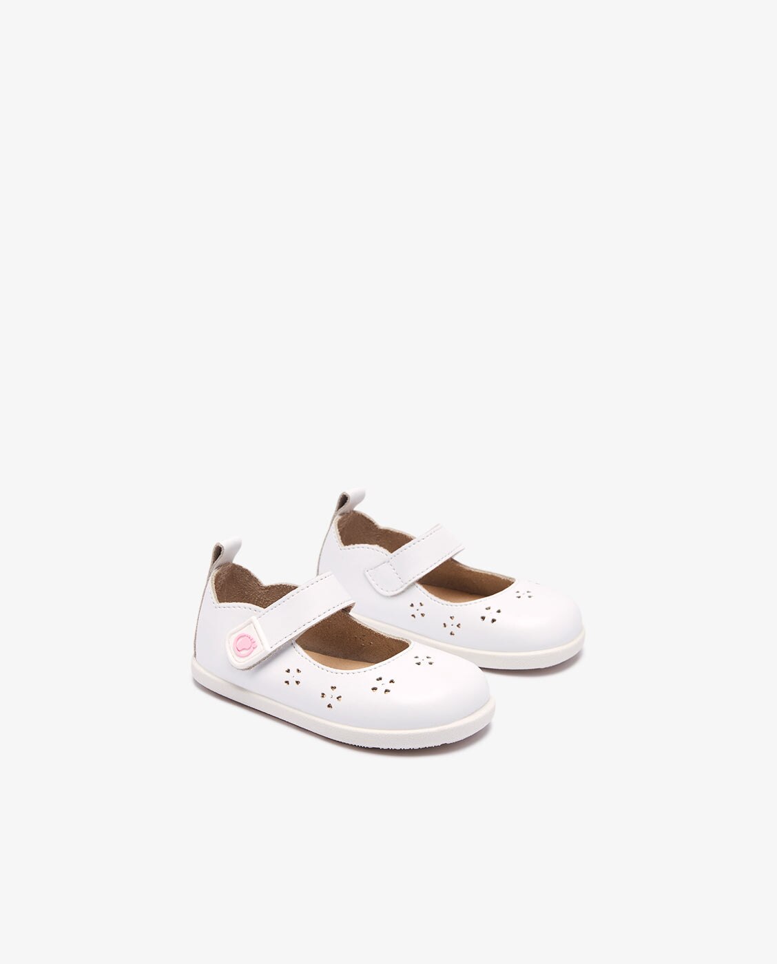 Merceditas de bebé niña con diseño respetuoso y detalles de unicornios - Conguitos - Blanco Blanco-2